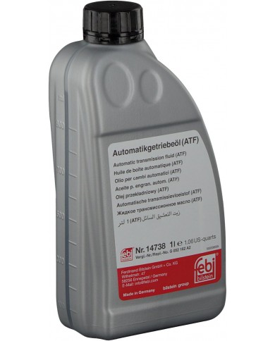 febi bilstein 14738 olio per cambi automatici (ATF) | AUDI, BMW, PORSCHE, SEAT, SKODA, VW febi bilstein 14738 olio per cambi automatici (ATF) | AUDI, BMW, PORSCHE, SEAT, SKODA, VW
