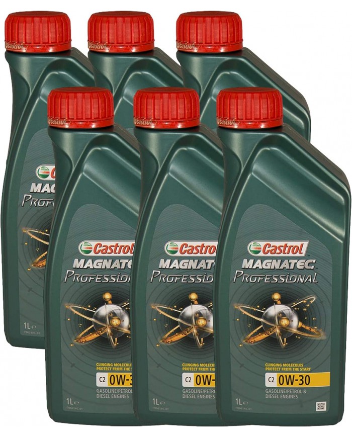 Olio motore 0w30 benzina diesel Castrol Magnatec Professional C2 0w30 6x1 lt Olio motore 0w30 benzina diesel Castrol Magnatec Professional C2 0w30 6x1 lt