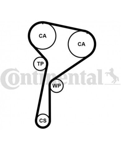 CONTITECH CT1184K1 Cinghie di distribuzione per veicoli CONTITECH CT1184K1 Cinghie di distribuzione per veicoli