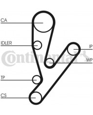 Contitech CT 1148 Cinghie Distribuzione Contitech CT 1148 Cinghie Distribuzione