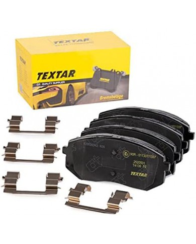 Textar Kit pastiglie freno per freno a disco, 2520501 Textar Kit pastiglie freno per freno a disco, 2520501