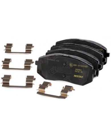 Textar Kit pastiglie freno per freno a disco, 2520501 Textar Kit pastiglie freno per freno a disco, 2520501