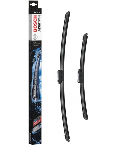 Tergicristalli Bosch Aerotwin A420S, Lunghezza 575mm/380mm, 1 set per parabrezza anteriore Tergicristalli Bosch Aerotwin A420S, Lunghezza 575mm/380mm, 1 set per parabrezza anteriore